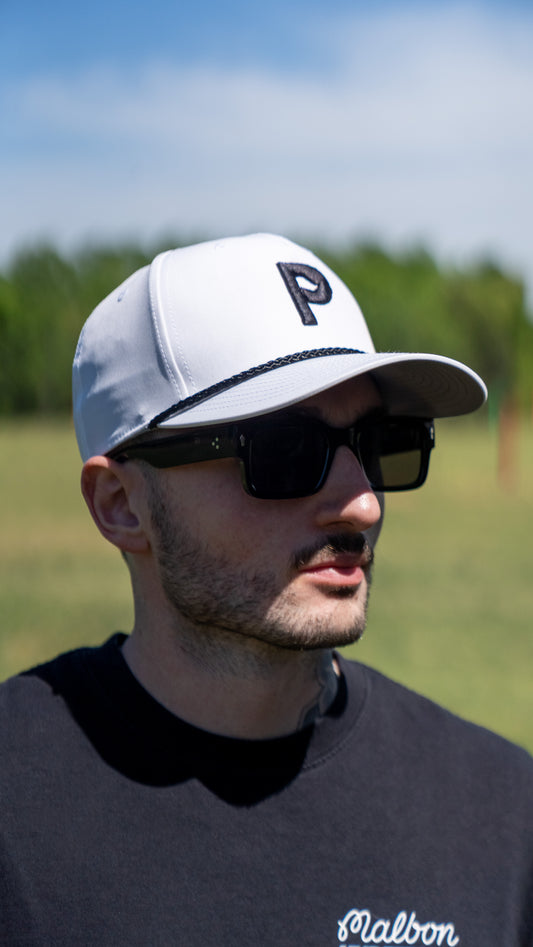 White Par Pong Rope Hat + 5 Free Entries